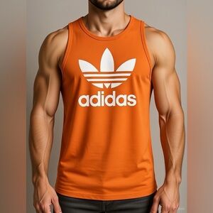 Adidas Bold Orange Sleeveless Top